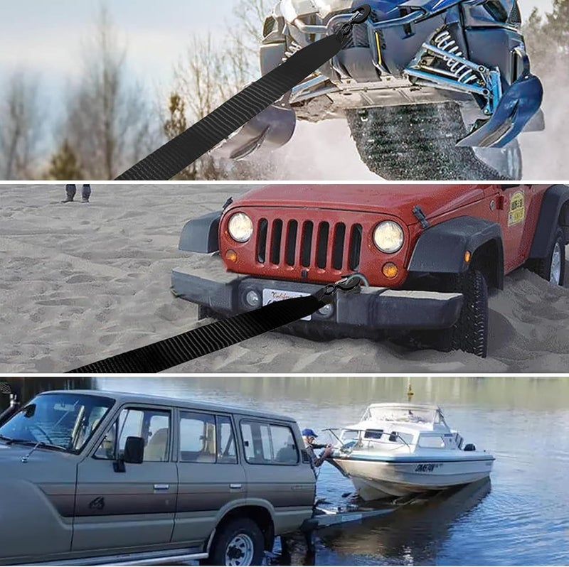 Seamander Boat Trailer Winch Strap with Hook,Heavy Duty Winch Strap Suitable for Towing and Boat Trailers,2 Inch 20-Foot 10,000 lbs Capacity - Image 4